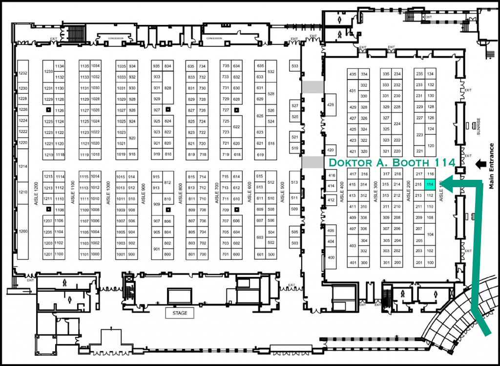 Designer Con 2015 Toy convention Map