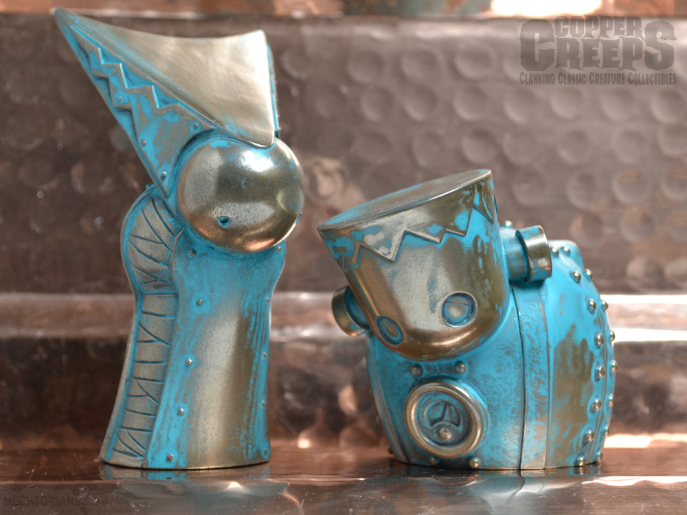 Copper Creeps Monster Robot figures by Doktor A.