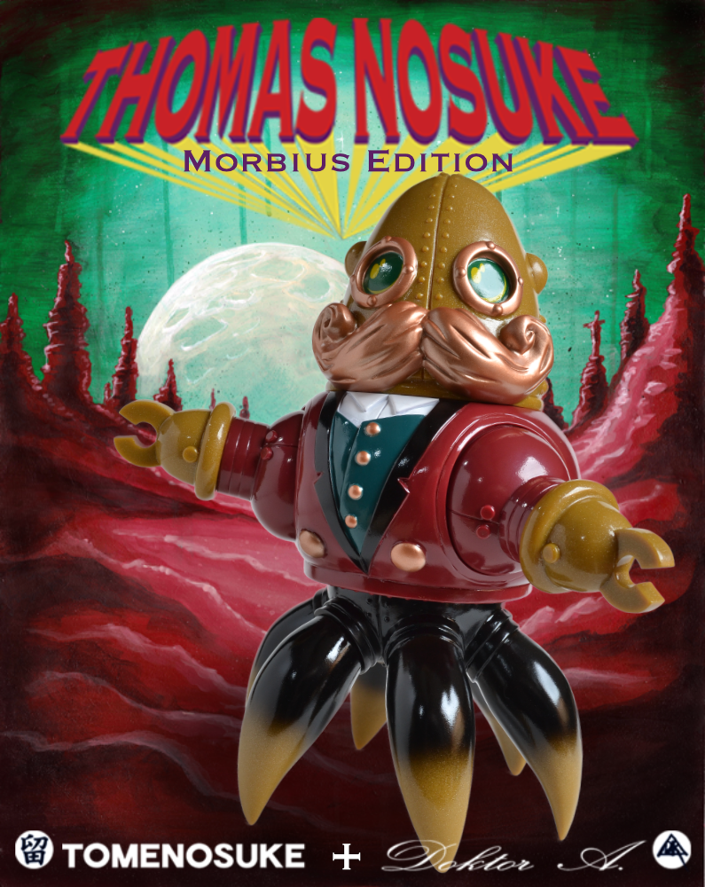 Morbius Red Edition Thomas Nesuke sofubi toy by Doktor A and Tomenosuke