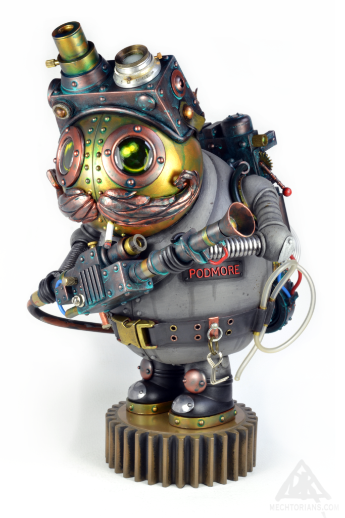 Frank Podmore. Mechtorian Ghostbuster Figure by Doktor A, Bruce Whistlecraft.
