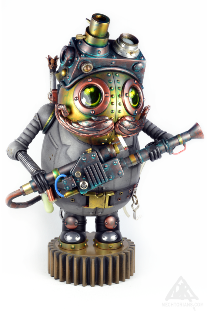 Frank Podmore. Mechtorian Ghostbuster Figure by Doktor A, Bruce Whistlecraft.