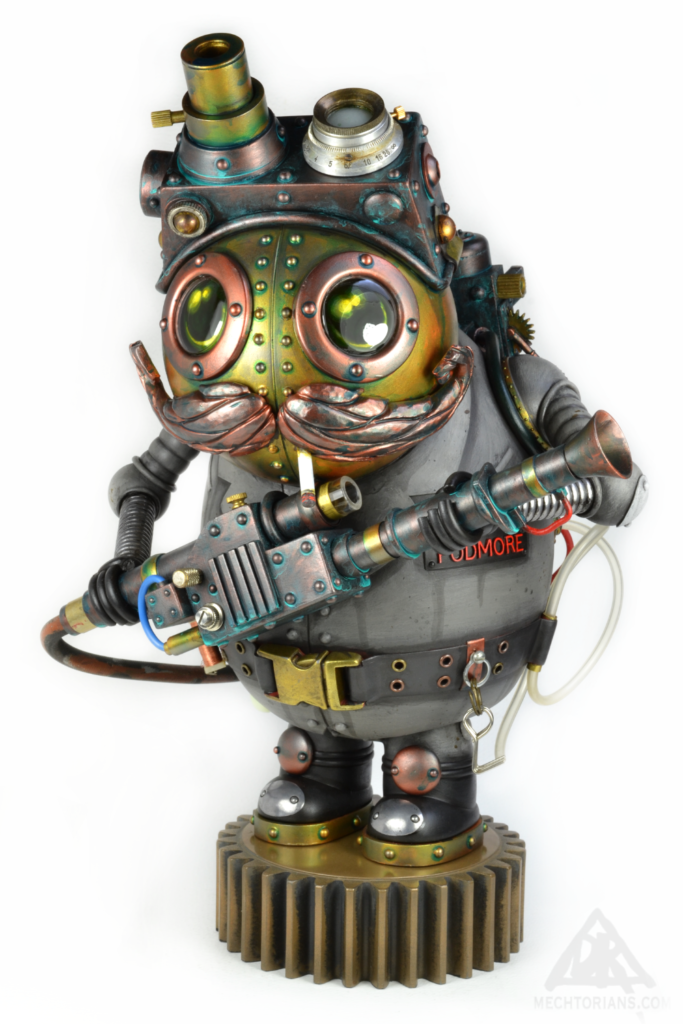 Frank Podmore. Mechtorian Ghostbuster Figure by Doktor A, Bruce Whistlecraft.