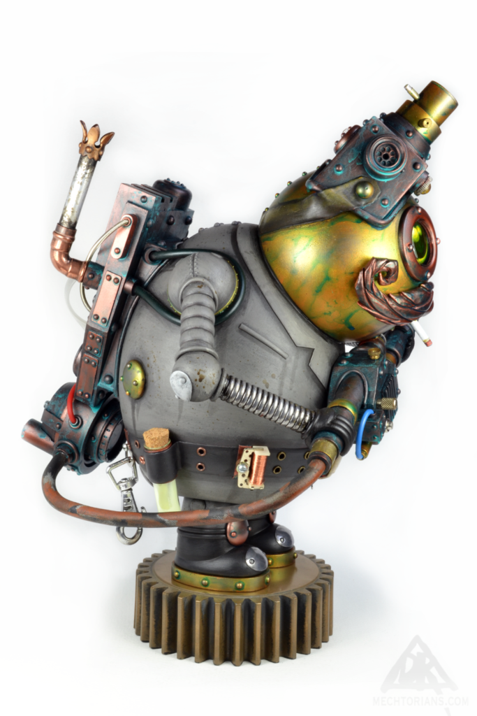 Frank Podmore. Mechtorian Ghostbuster Figure by Doktor A, Bruce Whistlecraft.