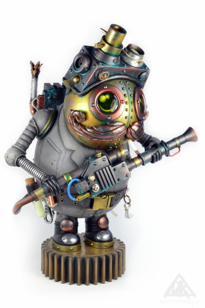 Frank Podmore. Mechtorian Ghostbuster Figure by Doktor A, Bruce Whistlecraft.