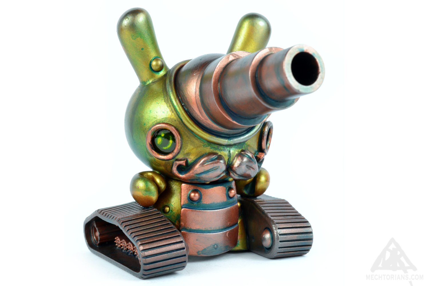 Sherman Smoothbore. A Tank shaped Mechtorian Customised 3" Dunny by Doktor A. Bruce Whistlecraft.