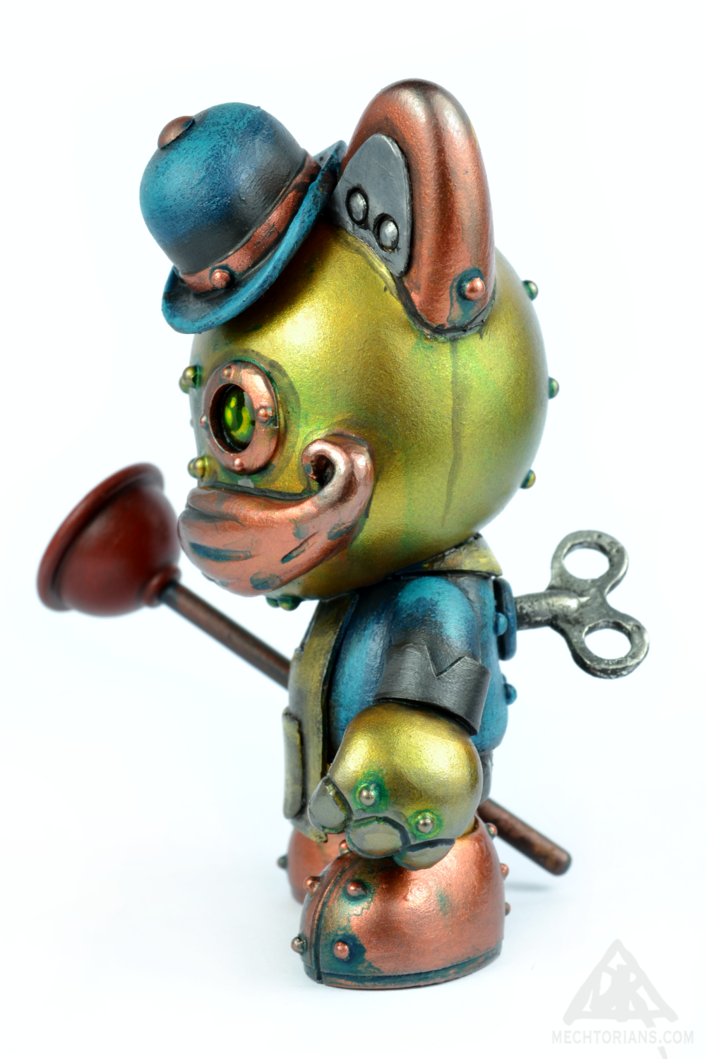 The Plumber. A Mechtorian Customised 3" Janky toy by Doktor A. Bruce Whistlecraft.
